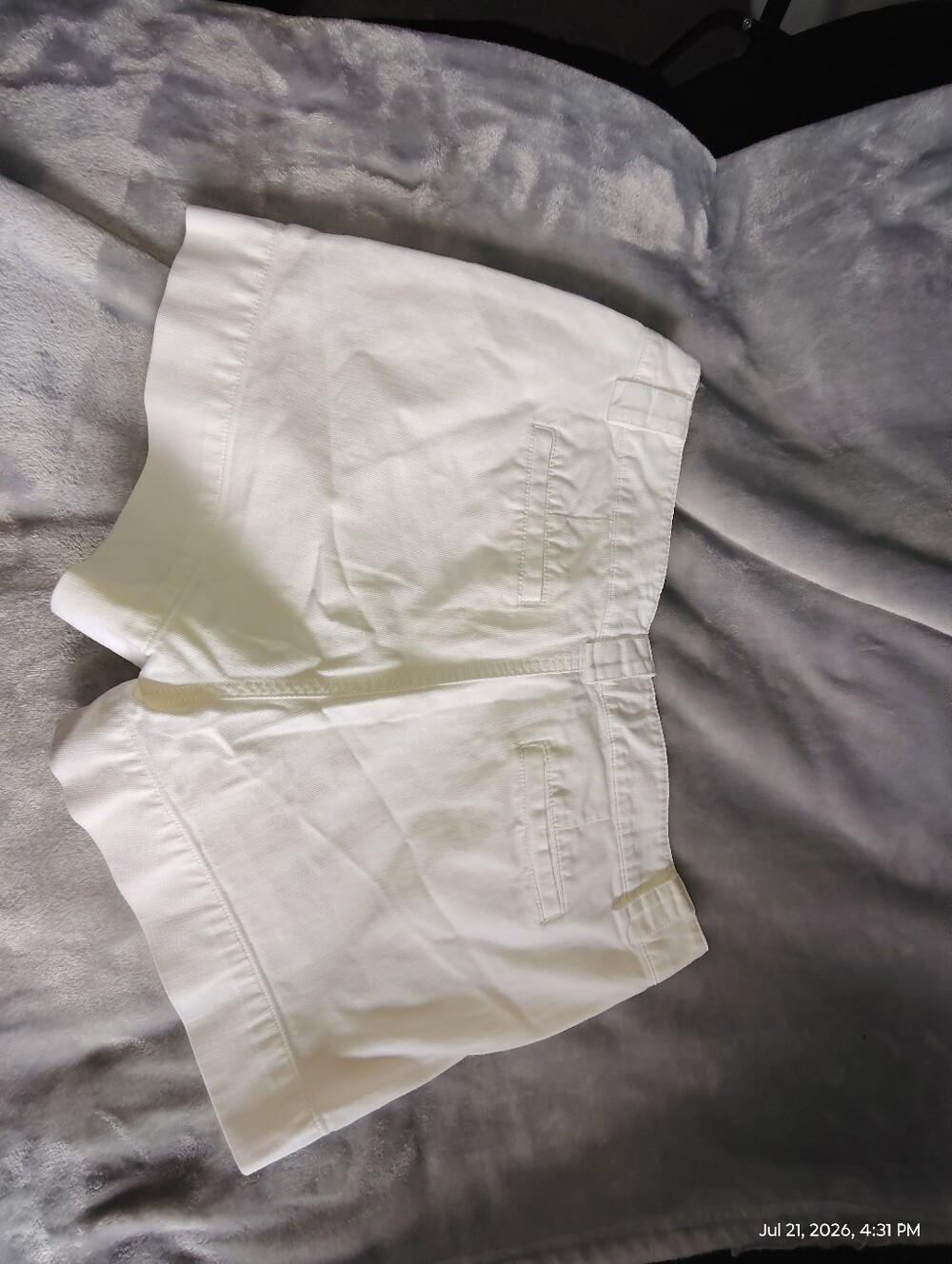 Arizona Jean Company White High Waist Cotton Shorts